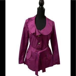 Sandro Studio Purple Dress Coat in Small